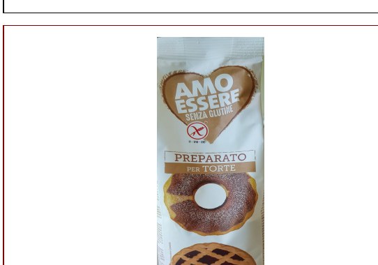 Preparato per torte senza glutine 400 g