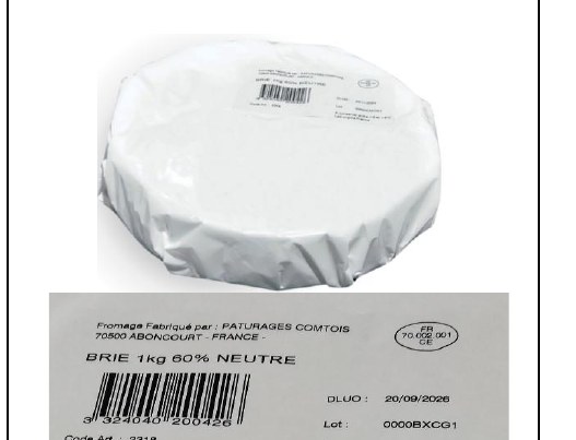 Brie 1 kg 60% NEUTRE